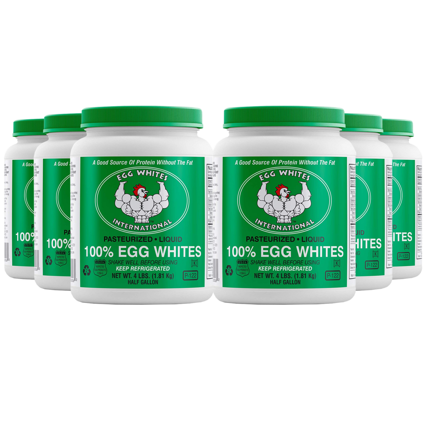 Egg Whites International - 6 Half Gallons
