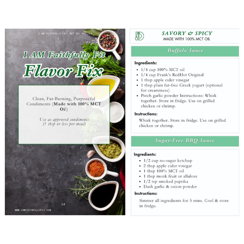I AM Faithfully Fit: MCT Oil Recipes & PRAY Challenge Book