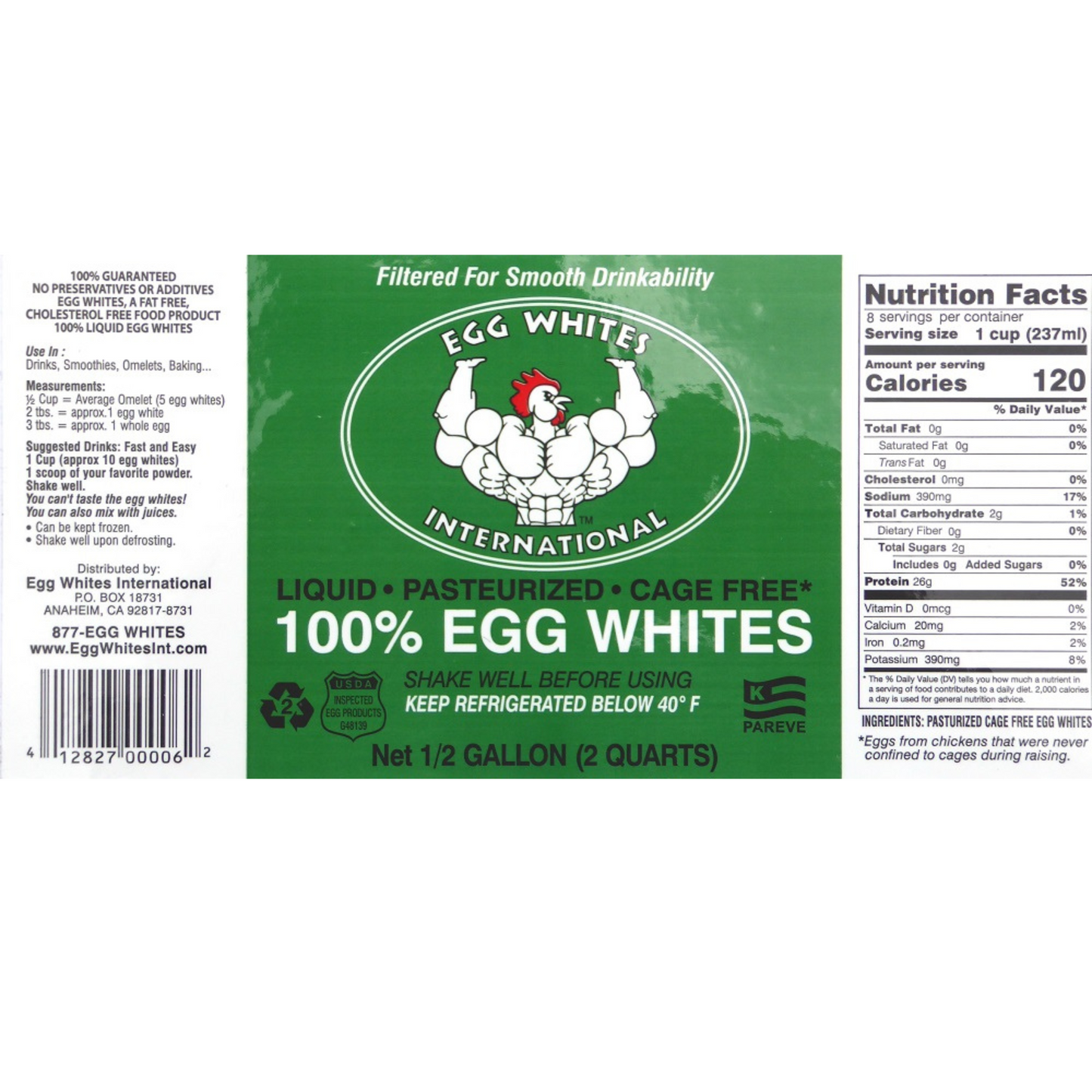 Egg Whites International - 1 Half Gallon